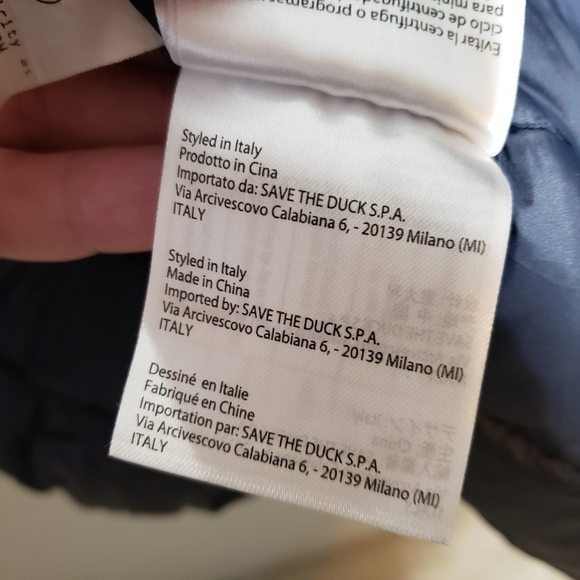 Save The Duck Nolan Ultra Light Navy Blue Puffer Vest Size large - Picture 12 of 13